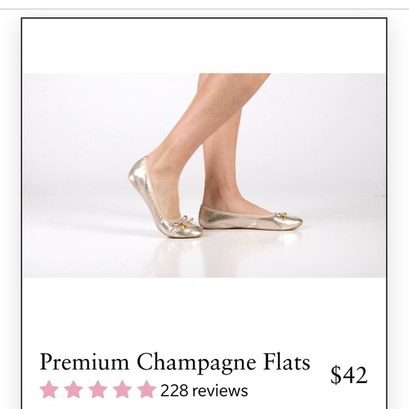 Talaria Gold Foldable Ballet Flats - Picture 5 of 10